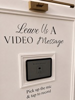 Nouveau design : Panneau de toile de fond de mariage avec support, panneau de toile de fond type cabine téléphonique avec micro, cabine vidéo de mariage pour accessoires de mariage