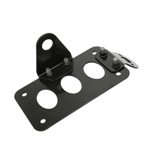 Cadre de <span class=keywords><strong>Plaque</strong></span> d'<span class=keywords><strong>Immatriculation</strong></span> Universel en Métal, Support de Feu Arrière, Réglable, pour Moto - Product Image 5