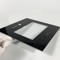 Écran tactile personnalisé reconnaissance faciale interrupteur en verre écran en soie bouton numérique panneau en verre avec sérigraphie