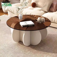 Table basse moderne et créative, table ronde pour le salon, meubles en gros