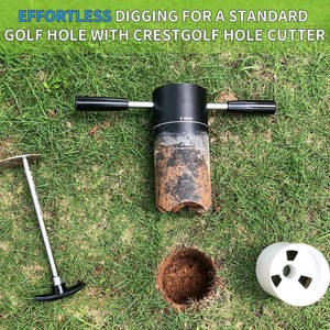 Portable Custom Model Golf Hole Cutter Tool Removable Handle Easy Cup Installation DIY <strong>Putting</strong> Green <strong>Setup</strong> Practice Accessories - Product Image 4