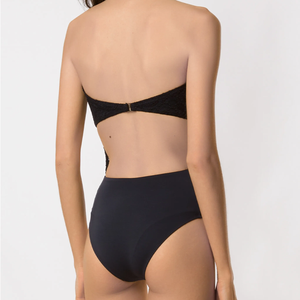 Costumi da bagno personalizzati tinta unita Sexy Cut Out Tan attraverso Bikini costumi da bagno donna <span class=keywords><strong>milano</strong></span> costume intero - Product Image 3