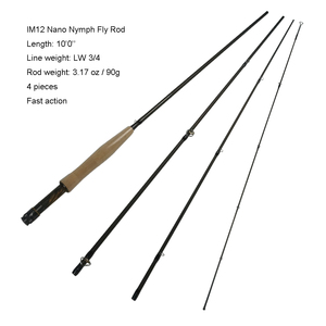 <span class=keywords><strong>Canne</strong></span> à <span class=keywords><strong>mouche</strong></span> Toray Carbon IM12 10'0'' 3-4wt Euro Nymph (B02) - Product Image 2