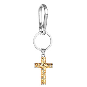 Porte-clés en alliage de zinc avec motif celtique tressé et sangle en cuir, cadeau unisexe - Product Image 5
