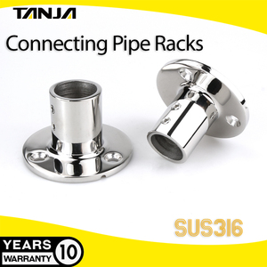 Support de connexion en métal 316 en acier inoxydable personnalisé d'usine pour les pièces de voie d'angle de supports de tuyau de connexion d'angle de matériel de bateau - Product Image 2