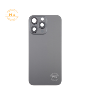 Cubierta Trasera Gris Titanio con Lente de Cámara y Soporte Metálico para Carcasas de Teléfono Móvil iPhone 15 Pro Max - Product Image 1