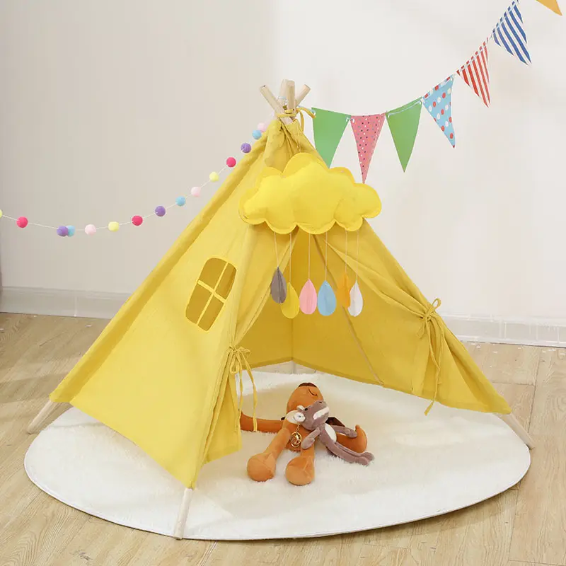 Новый светящийся в темноте высококачественный оптом игрушечные палатки новый продукт Дети вигвам палатка дети вигвам Крытая палатка
