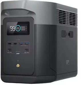 Para <span class=keywords><strong>ECOFLOW</strong></span> <span class=keywords><strong>DELTA</strong></span> <span class=keywords><strong>2</strong></span> Max Estación de energía portátil 2400W LFP Generador solar 2048Wh Carga completa 1 hora MPPT alimentado por energía solar para automóviles - Product Image 1