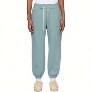 Alta calidad otoño Casual sólido personalizado propia marca Zip up sudaderas con capucha pantalones de chándal hombre conjunto chándal - Product Image 4