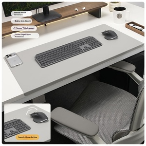 Grand tapis de bureau en cuir Sanxing 900x300x4mm, tapis de souris rectangulaire pour bureau, surface lisse, protection antidérapante - Product Image 2