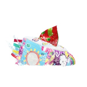 Cube d'activités sensorielles Montessori pour bébé en tissu avec hochet à tirer, miroir, rubans et peluche douce – Jouet éducatif précoce - Product Image 5
