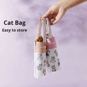 Paraguas con Protección UV contra Sol y Lluvia, Diseño Creativo de Pata de Gato, Plegable, de Bolsillo, para Adultos, con Bolsa de Viaje, Personalizable - Product Image 3