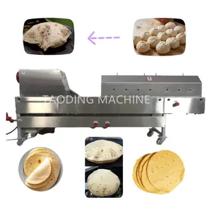 Máquina de fazer tortilhas para fazer biscoitos, linha de produção de roti da Arábia Saudita, máquina para fazer pão curto escocês, em casa