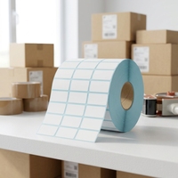 Rollo de etiquetas adhesivas térmicas a precio de fábrica, papel térmico de tamaño personalizado para Pegatinas para niños, adhesivo de papel en blanco