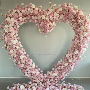 M31 <span class=keywords><strong>fiori</strong></span> artificiali arco di nozze sfondo arco palcoscenico proposta decorazione fiore Stand <span class=keywords><strong>rosa</strong></span> a forma di cuore ad arco fiore Stand - Product Image 2