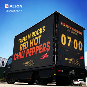 Écran vidéo publicitaire <span class=keywords><strong>mobile</strong></span> <span class=keywords><strong>pour</strong></span> camion ALSON LED, affichage LED extérieur personnalisé, étanche, P5 P6 P8 P10 - Product Image 1