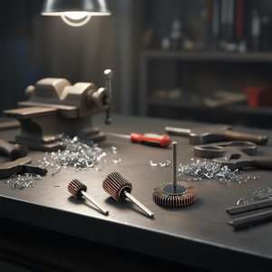 Roues à lamelles Fervi Micro 12 mm, lot de 3 pour le polissage des métaux - Product Image 3