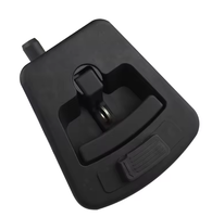 Loquet à palette en nylon noir enduit et poignée en alliage de zinc, étanchéité anti-poussière/anti-eau, verrou de compression réglable pour véhicules spéciaux