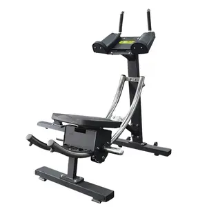 Spor salonu çevrimiçi 180 derece dönebilen Fitness ekipmanları bel Crunch makinesi LCD pedometre ekran