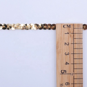 Cá nhân hoá Vàng Shinny sequin Ribbon 6mm 8mm bạc hàng duy nhất sequin ren TRIM cho DIY hàng thủ công trang trí - Product Image 5