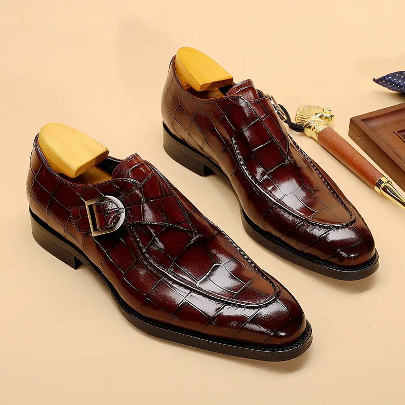 أحذية جلدية أكسفورد للأعمال الفاخرة للرجال ، أحذية رسمية مطاطية للتنفس ، أحذية مكتب للذكور