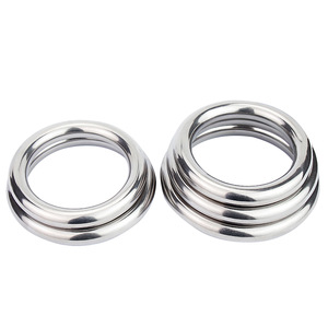 Anneaux sans soudure en acier inoxydable 304 Jin Chao, 2 pièces, connecteurs pour hamac de yoga, taille universelle unisexe - Product Image 1