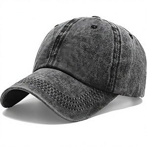 Daizha Sports Washed Denim Baseball <b>Cap</b> Unisex Adjustable Solid Color Casual <b>Vintage</b> Sporty Four Seasons 100% Cotton Adult Size - Product Image 1
