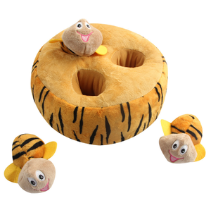 Toptan Pet ürün gizlemek ve aramak arılar yuva köpek çiğneme peluş Plush ses peluş oyuncak özelleştirilmiş köpek gıcırtılı oyuncak Pet peluş oyuncak s - Product Image 5