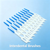 Brosse interdentaire en silicone souple élastique la plus vendue – Nettoyage en profondeur doux entre les dents serrées – Brosse en caoutchouc souple