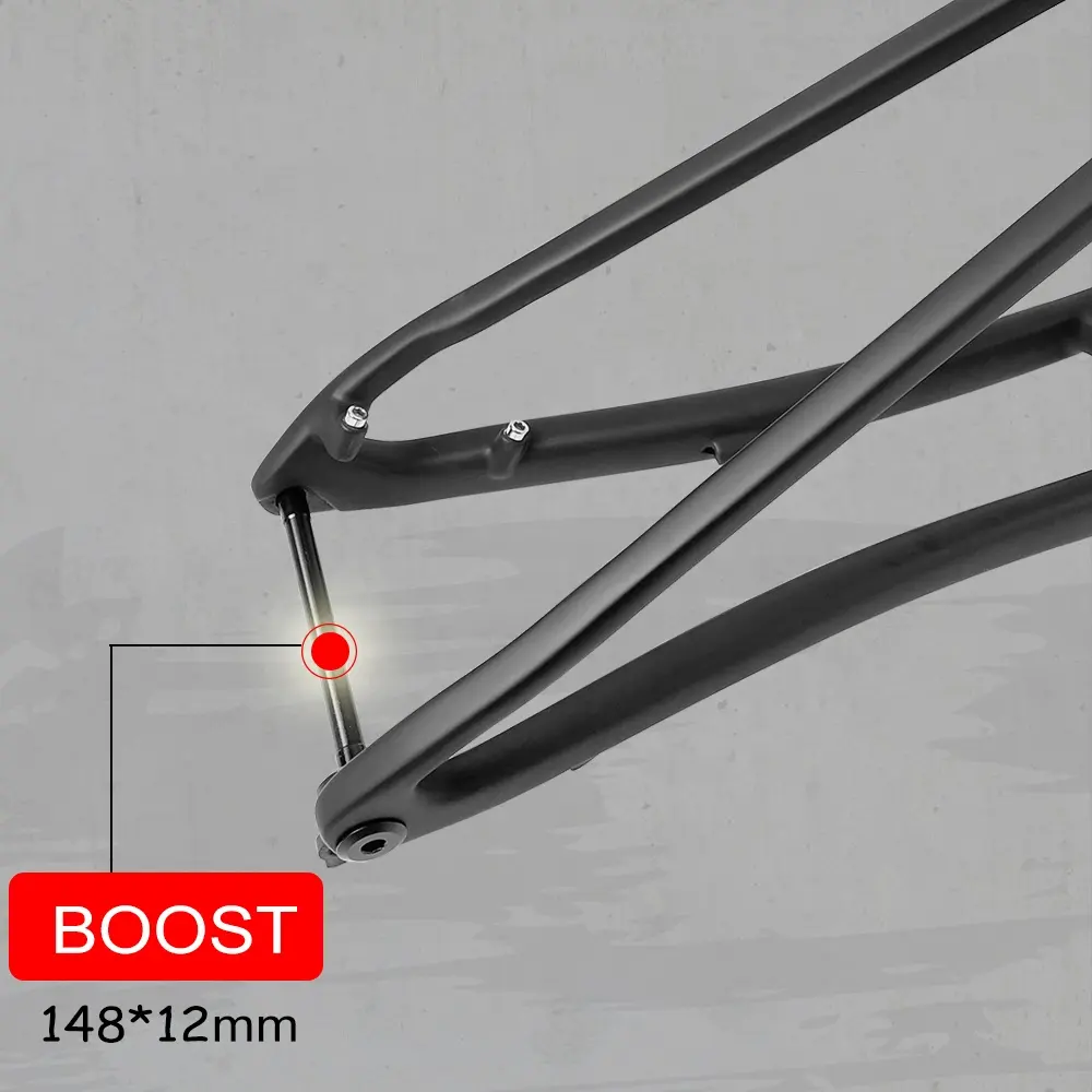 29ER T1100 Full Suspension Mountain Bike Frame Boost Thru Axle 148*12 telaio in fibra di carbonio UD BSA XC Travel 100MM MTB telaio in carbonio