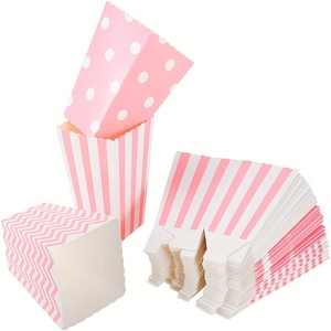Barquette alimentaire jetable en papier kraft, couleur personnalisée, pour popcorn, fast-food, nachos, tacos, frites, petit emballage, boîte à frites pas chère - Product Image 2