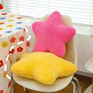 Cozy Star Shaped <b>Throw</b> Pillow Soft Plush Accent Cushion Decorative Home Pillow for Sofa <b>Bed</b> Chair Kids Room Gift - Product Image 1