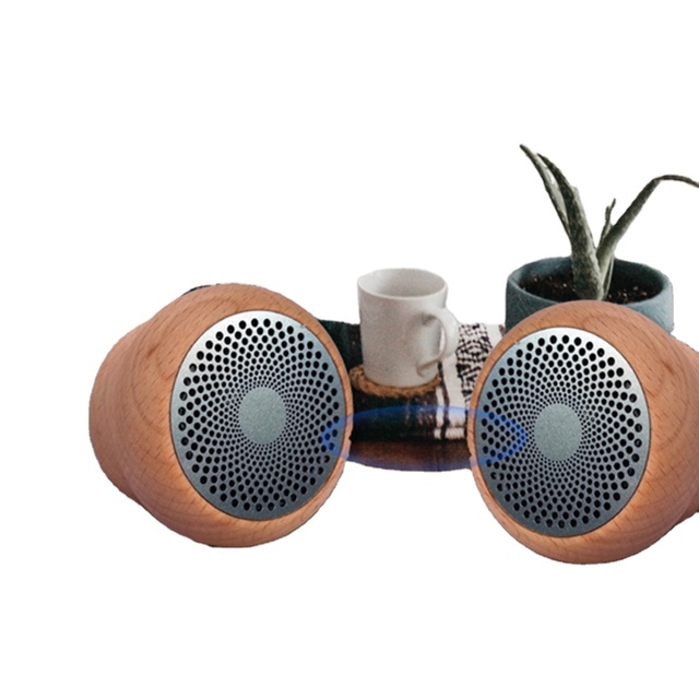 Mini Portable Blue Tooth Music Sound Equipment Amplifiers Speaker Wireless Professional BT Wooden Speakers