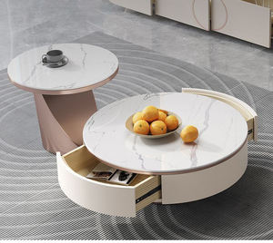 Meuble <span class=keywords><strong>TV</strong></span> ZN 284 au design moderne et personnalisable, en acier inoxydable, avec armoire en bois imbriquée, <span class=keywords><strong>pour</strong></span> la maison, le salon et les hôtels - Product Image 2