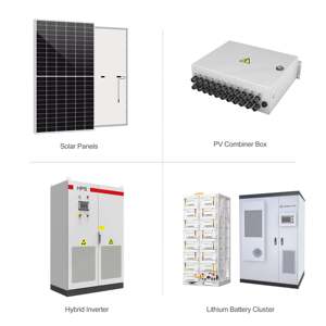 Sistema de Energía Solar Híbrido para Mi Tienda, 50KW 100KW 150KW 200KW 300KW 500KW 800KW, Almacenamiento en Red, Batería de Litio, Híbrido de 50KW - Product Image 1