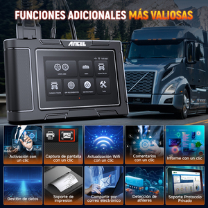 ANCEL HD3200 PRO12V24V Scanner OBD2 pour camions, <span class=keywords><strong>outil</strong></span> de diagnostic diesel poids lourd, analyse de tous les systèmes, réinitialisation DPF et de l'huile, mises à jour gratuites - Product Image 4