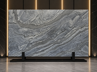 Dalle de marbre Avatar pour murs décoratifs de luxe, comptoirs et projets d'aménagement intérieur d'hôtels, découpe sur mesure