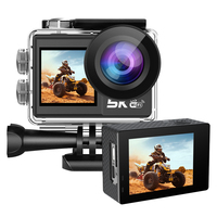 Caméra d'action 5K 30FPS 4K 60FPS 50MP Moto Vlogging stabilisation EIS double écran 170 ° grand Angle 30M caméra d'action étanche