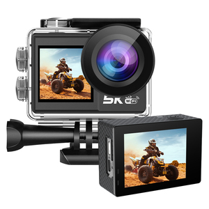 Caméra d'<span class=keywords><strong>action</strong></span> 5K 30FPS 4K 60FPS 50MP <span class=keywords><strong>Moto</strong></span> Vlogging stabilisation EIS double écran 170 ° grand Angle 30M caméra d'<span class=keywords><strong>action</strong></span> étanche - Product Image 2