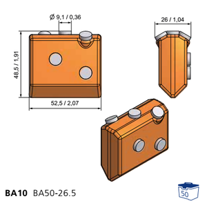 BA10 phụ tùng hàn trên răng hàn răng - Product Image 3