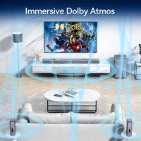 7.1.4 CH Dolby Atmos Soundbar 430W Home Theater System Wireless Subwoofer & Rear Speakers 16 Drivers EARC Wholesale