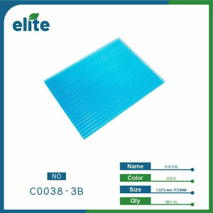 Foglio di pannello di luce solare in policarbonato per coperture a effetto serra e materiale da costruzione in plastica - Product Image 1