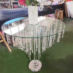 Offre Spéciale cristal gâteau stands table de grande pièce maîtresse de mariage décoration de table