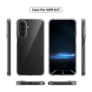 Funda Transparente para Samsung <span class=keywords><strong>Galaxy</strong></span> A27, con Esquinas Reforzadas para Absorción de Impactos, Fundas Flexibles de TPU Suave para <span class=keywords><strong>Galaxy</strong></span> A07 A17 A37 A57 - Product Image 2