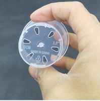 Vente en gros d'usine, pots à orchidées en plastique transparent écologiques bon marché de 2 pouces (6 cm) pour les fournitures de jardinage à domicile