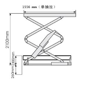 Mini-élévateur hydraulique encastré Obec OBC-HS3500, 3,5 tonnes, à un vérin, type ciseaux fixe, avec une durée de vie de 10 ans pour les travaux de <span class=keywords><strong>garage</strong></span> - Product Image 5