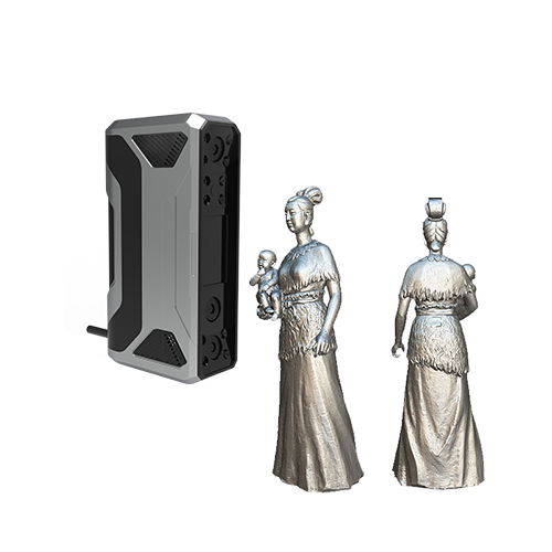 Flashless Handheld 3D Scanner for High-Detail, Fast Human Body Sculpture Scanning