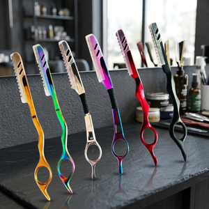 Navaja de Afeitar Reutilizable ASAP de Calidad Sostenible, Hoja Recta Multiusos, Venta al por Mayor para Hoteles, Acero Inoxidable de Color, para el Cuidado Personal Masculino - Product Image 2