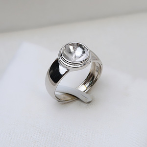 Anillo Abierto de Plata S925 para Mujer, Ajustable, para Cabello, Accesorio para Dedos, Soporte para Perlas de 8-9 mm, Componentes de Joyería 1453 - Product Image 2