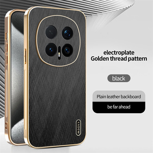 Étui de téléphone magnétique texturé en fil doré avec cadre électro-plaqué Lichicase pour <span class=keywords><strong>Honor</strong></span> <span class=keywords><strong>Magic</strong></span> 8 8 <span class=keywords><strong>Pro</strong></span> <span class=keywords><strong>Coque</strong></span> colorée - Product Image 2